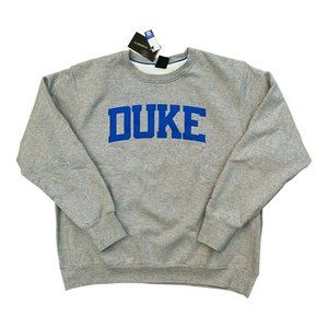 Nike Men's Duke Blue Devils Campus Classic Crewneck Pullover Sweatshirt Gray XL